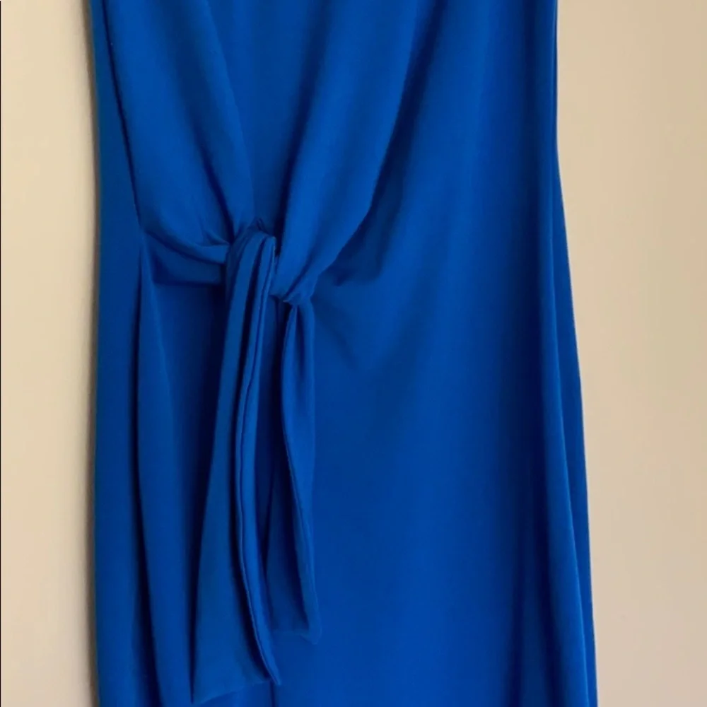 Michael Kors blue dress with tie in front